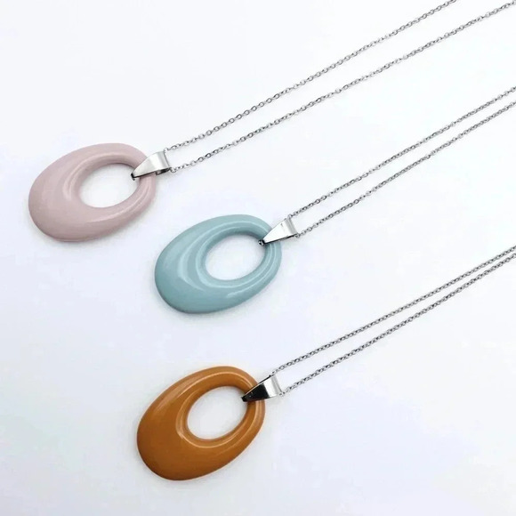 COLORFUL pendant necklace | Dainty Necklace - Picture 5 of 7